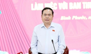 Chủ tịch Quốc hội Trần Thanh Mẫn làm việc với Ban Thường vụ Tỉnh ủy Bình Phước