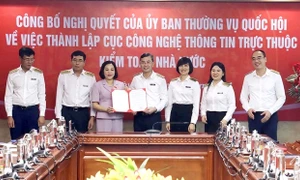 Phó Chủ tịch Quốc hội Nguyễn Thị Thanh dự lễ công bố Nghị quyết thành lập Cục Công nghệ thông tin thuộc Kiểm toán Nhà nước