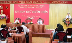 Khai mạc Kỳ họp thứ 19, HĐND tỉnh Nam Định Khóa XIX