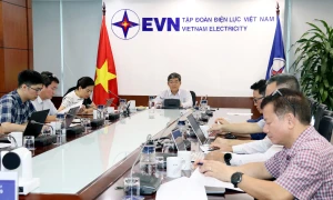 EVN làm việc với Chủ đầu tư Dự án điện gió Monsoon (Lào)