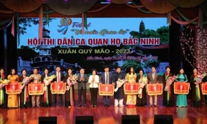 Bắc Ninh: Khai mạc Hội Báo Xuân và Hội thi hát Dân ca Quan họ