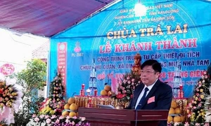 Hoàn thành trùng tu, tôn tạo chùa cổ Trà Lai