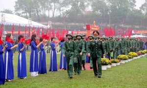 Quân khu I: Hơn 2.100 thanh niên viết đơn tình nguyện nhập ngũ