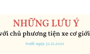 5 lưu ý đối với chủ phương tiện xe cơ giới trước thời điểm 31.12