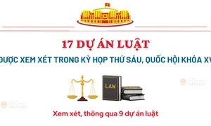 17 dự án luật sẽ được Quốc hội xem xét trong Kỳ họp thứ Sáu