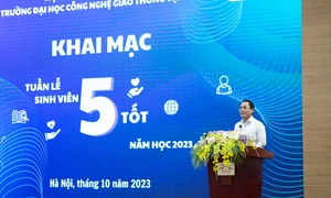 Trường ĐH Công nghệ Giao thông Vận tải tổ chức "Tuần lễ sinh viên 5 tốt" tạo sân chơi cho sinh viên