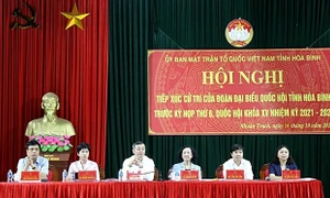 Thường trực Ban Bí thư Trương Thị Mai tiếp xúc cử tri huyện Lương Sơn, Hòa Bình