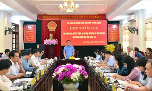 Tuyên Quang: Thẩm tra các dự thảo nghị quyết trình Kỳ họp chuyên đề lần thứ 6, HĐND tỉnh Khóa XIX