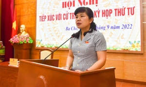 Đoàn ĐBQH tỉnh Quảng Ninh tiếp xúc cử tri trước Kỳ họp thứ Tư, Quốc hội Khóa XV