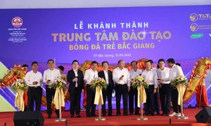 HANOI FC khánh thành trung tâm đào tạo bóng đá trẻ tại tỉnh Bắc Giang