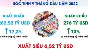 Tổng kim ngạch xuất, nhập khẩu hàng hóa đạt 558,52 tỷ USD