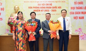 Phó Chủ tịch Thường trực Quốc hội Trần Thanh Mẫn dự Đại hội Chi bộ Văn phòng Đảng đoàn Quốc hội nhiệm kỳ 2022 - 2025