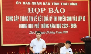 Họp báo vụ bất thường điểm thi lớp 10 ở Thái Bình: 2.769 bài thi tự luận bị sai điểm