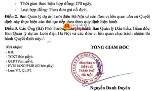 Tổng Công ty Điện lực Hà Nội làm chủ đầu tư nhiều gói thầu có tỷ lệ tiết kiệm thấp cho ngân sách nhà nước