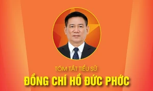 TÓM TẮT TIỂU SỬ ĐỒNG CHÍ HỒ ĐỨC PHỚC - PHÓ THỦ TƯỚNG CHÍNH PHỦ NHIỆM KỲ 2021-2026