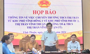 Kiên Giang: UBND huyện Vĩnh Thuận thông tin vụ hiệu trưởng tự ý chuyển trường