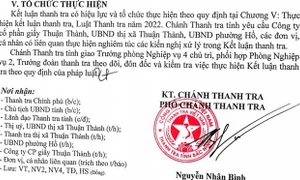 Bắc Ninh: Đề nghị chuyển hồ sơ tài liệu đến cơ quan công an đề nghị làm rõ dấu hiệu tội phạm trong hoạt động tại Công ty cổ phần giấy Thuận Thành