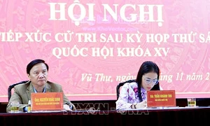 Phó Chủ tịch Quốc hội Nguyễn Khắc Định tiếp xúc cử tri tại Thái Bình