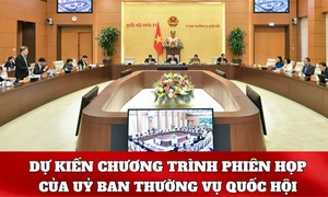 Chương trình Phiên họp của Ủy ban Thường vụ Quốc hội (giữa 2 đợt của Kỳ họp thứ Sáu, Quốc hội Khóa XV)