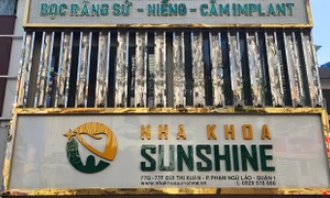 TP. Hồ Chí Minh: Nha khoa SunShine bị đình chỉ hoạt động vì khám chữa bệnh không phép