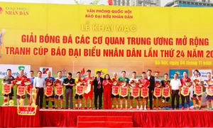 Giải bóng đá các cơ quan Trung ương mở rộng tranh Cúp Báo Đại biểu Nhân dân lần thứ 24 năm 2023: Chuyên nghiệp, sáng tạo