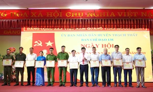 Hà Nội: Sôi nổi ngày hội Toàn dân bảo vệ an ninh Tổ quốc tại xã Yên Trung, huyện Thạch Thất