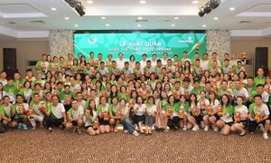 Đoàn thể thao Vietcombank tham gia Đại hội thể dục thể thao ngành ngân hàng