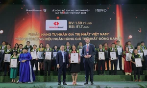 Techcombank lọt Top 8 thương hiệu giá trị nhất Việt Nam