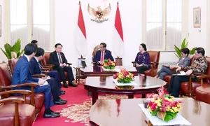 Chủ tịch Quốc hội Vương Đình Huệ hội kiến Tổng thống Indonesia Joko Widodo