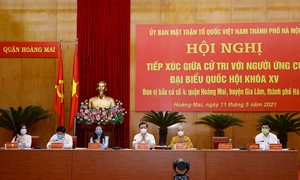 Hội nghị tiếp xúc trực tuyến giữa cử tri với người ứng cử đại biểu Quốc hội Khóa XV, Đơn vị bầu cử số 4