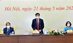 Họp báo về công tác chuẩn bị Ngày bầu cử 23.5.2021