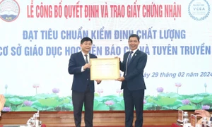 Học viện Báo chí và Tuyên truyền đạt tiêu chuẩn kiểm định chất lượng cơ sở giáo dục