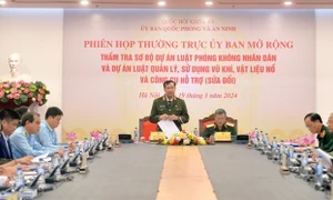 Thường trực Ủy ban Quốc phòng và An ninh thẩm tra sơ bộ dự án Luật Phòng không nhân dân