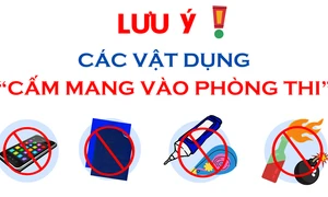 Lưu ý các vật dụng “cấm mang vào phòng thi”