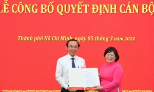 Bà Văn Thị Bạch Tuyết giữ chức Trưởng Ban Tổ chức Thành ủy TP. Hồ Chí Minh