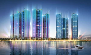 Tổ hợp cao tầng Sunshine Sky City tốc lực thi công với kế hoạch từ giữa tháng 4.2024 sẽ cất nóc thêm 3 tòa tháp