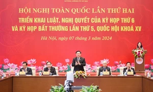 Khai mạc Hội nghị toàn quốc lần thứ hai triển khai luật, nghị quyết của Kỳ họp thứ Sáu và Kỳ họp bất thường lần thứ Năm, Quốc hội Khóa XV