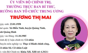 Tiểu sử Thường trực Ban Bí thư, Trưởng Ban Tổ chức Trung ương Trương Thị Mai