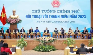 Thủ tướng Chính phủ Phạm Minh Chính đối thoại với thanh niên toàn quốc