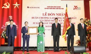 Agribank đón nhận Huân chương Lao động hạng Nhất và kỷ niệm 35 năm ngày thành lập