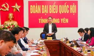 Đoàn giám sát của Ủy ban Thường vụ Quốc hội làm việc với Đoàn đại biểu Quốc hội tỉnh Hưng Yên