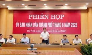 UBND thành phố Hà Nội xem xét 8 nội dung thuộc thẩm quyền