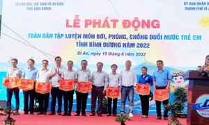 Bình Dương: Phát động toàn dân tập luyện môn bơi, phòng chống đuối nước năm 2022