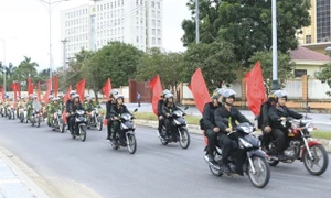 Công an Quảng Bình ra quân, bảo đảm an ninh, trật tự dịp Tết Nguyên đán 2024