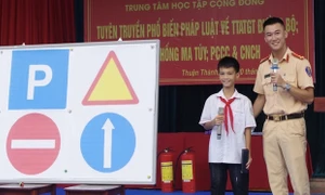 Phổ Yên tăng cường phổ biến, giáo dục pháp luật an toàn giao thông học đường