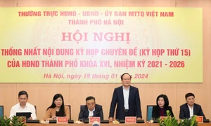 Hà Nội: Thống nhất nội dung Kỳ họp thứ 15, HĐND thành phố Khóa XVI