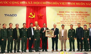 Phó Chủ tịch Quốc hội, Thượng tướng Trần Quang Phương khảo sát thực tế tại Khu công nghiệp THACO Chu Lai