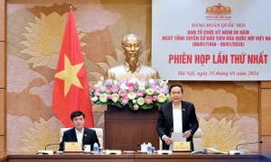 Phó Chủ tịch Thường trực Quốc hội Trần Thanh Mẫn chủ trì phiên họp Ban Tổ chức Kỷ niệm 80 năm Ngày Tổng tuyển cử đầu tiên bầu Quốc hội Việt Nam