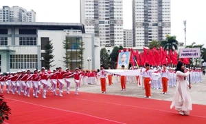 Hà Nội: Hàng ngàn học sinh tham gia Hội khỏe Phù Đổng