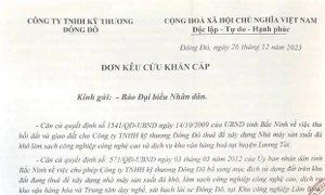 Bắc Ninh: Công ty TNHH kỹ thương Đông Đô kêu cứu, đề nghị làm rõ thông tin liên quan điều chỉnh quy hoạch Cụm công nghiệp Lâm Bình